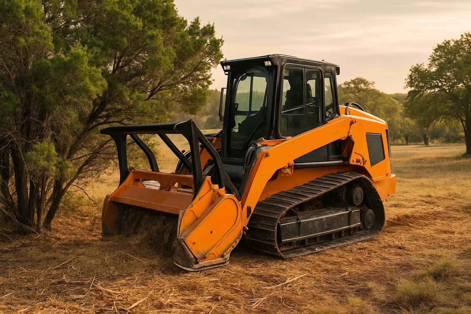 Cedar Clearing With Mulcher in Kerrville Texas