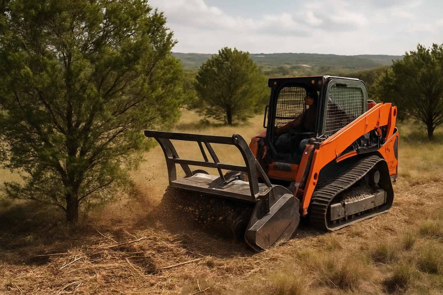 Cedar Fuel Reduction in Waring Texas
