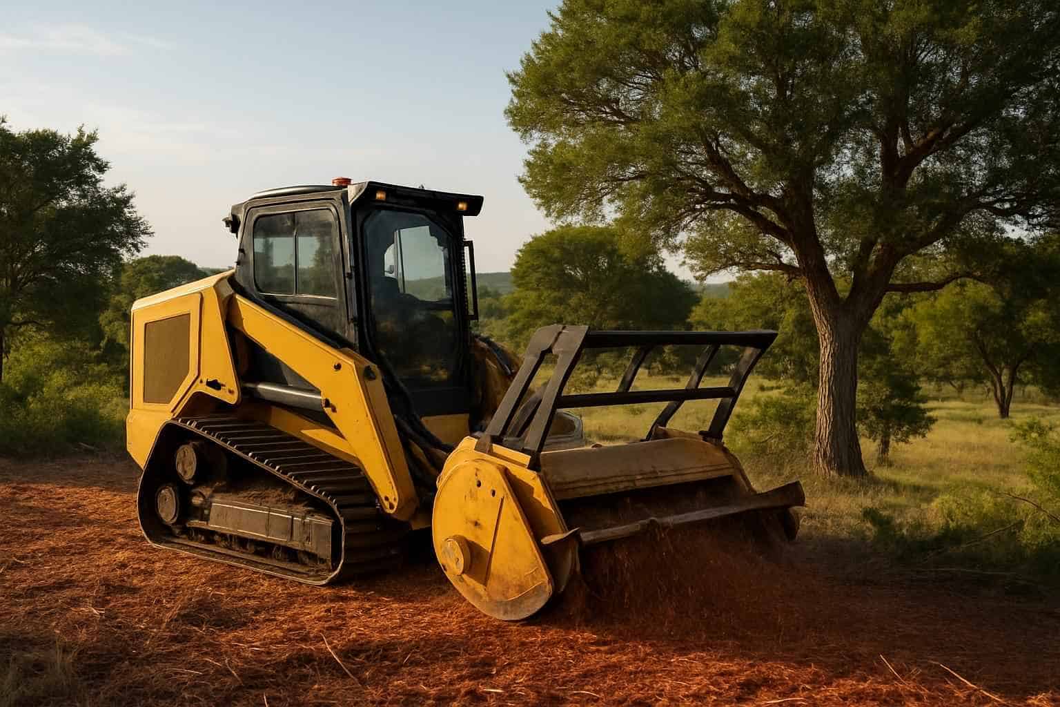 Cedar Mulching in Comfort Texas