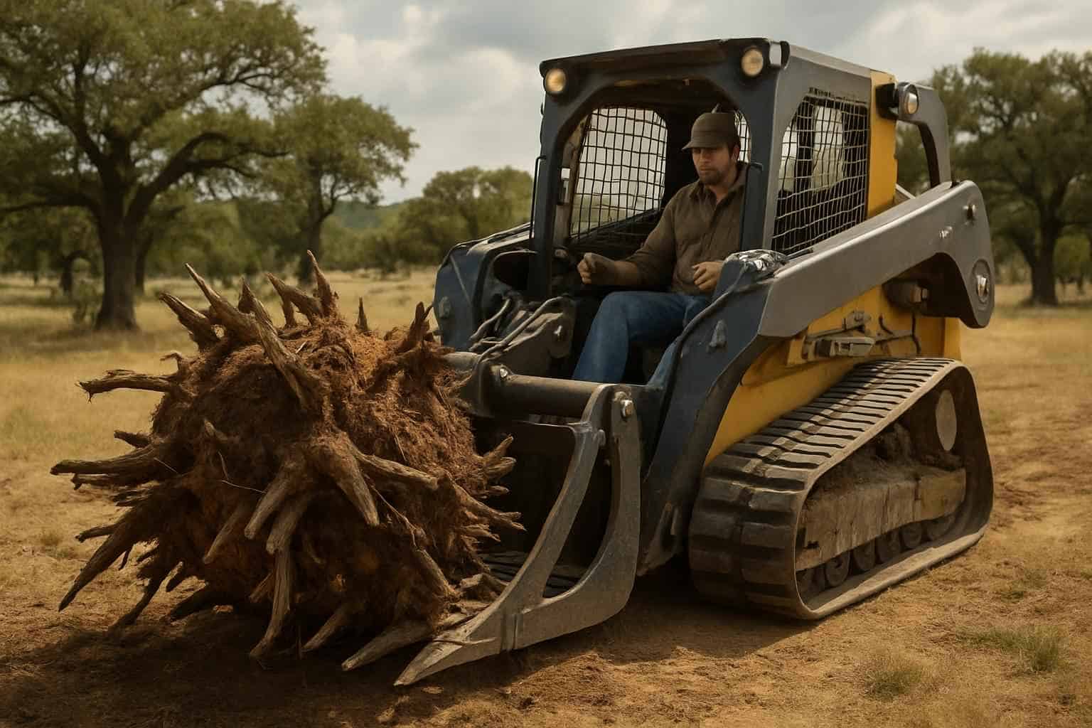 Cedar Root Ball Removal in Doss Texas