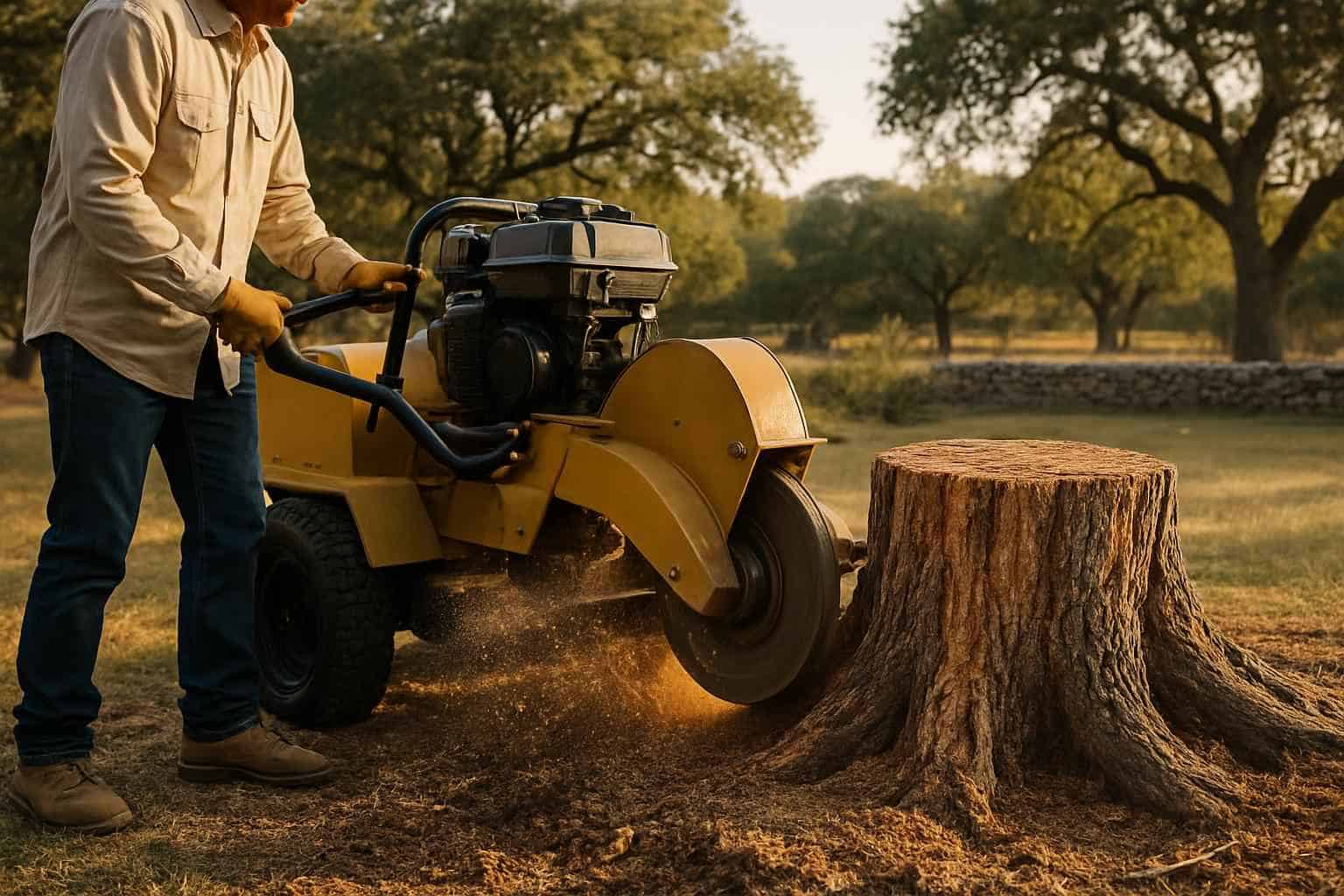 Cedar Stump Removal in Kerrville Texas