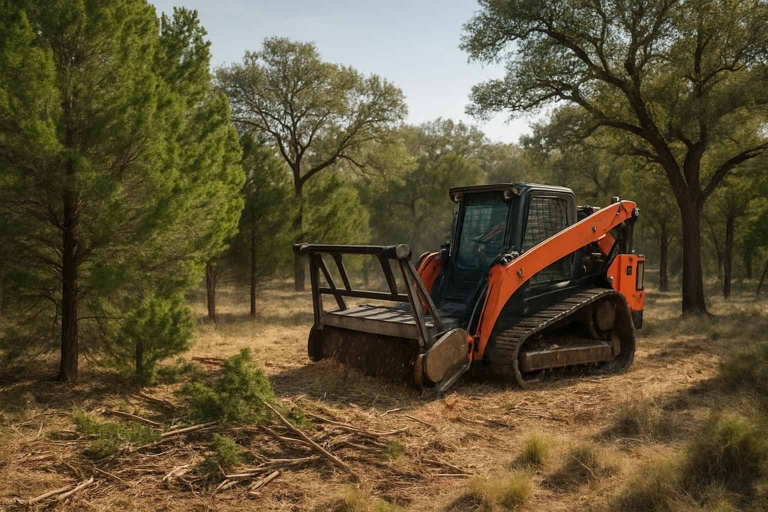 Cedar Thinning in Doss Texas