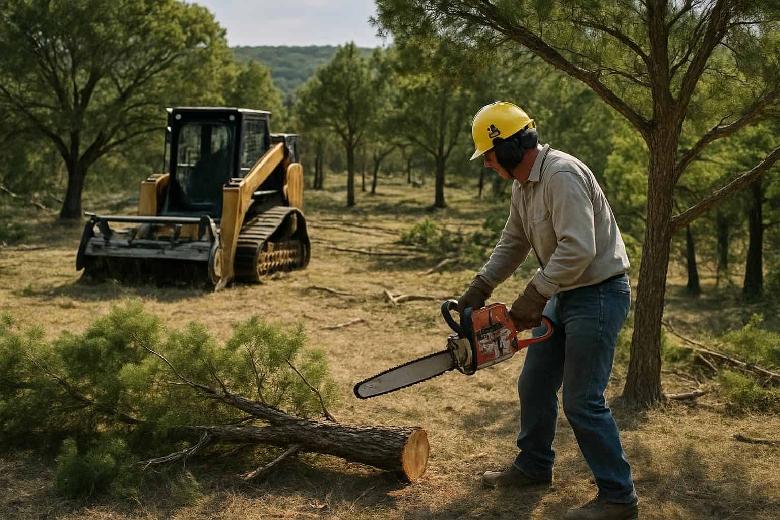Cedar Thinning in Kerrville Texas