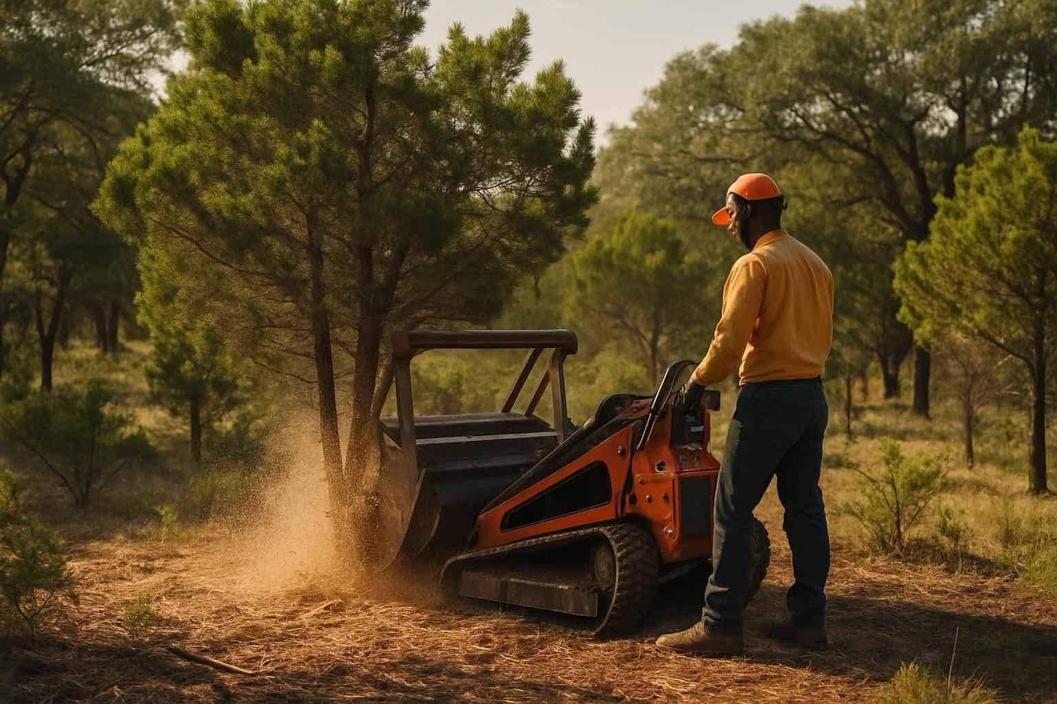 Cedar Thinning in Waring Texas