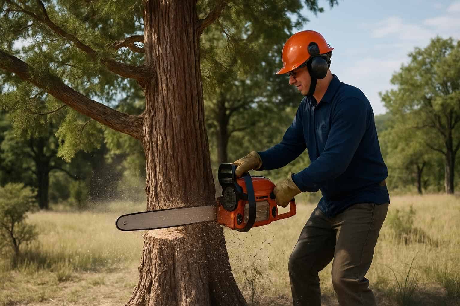 Cedar Tree Removal in Center Point Texas