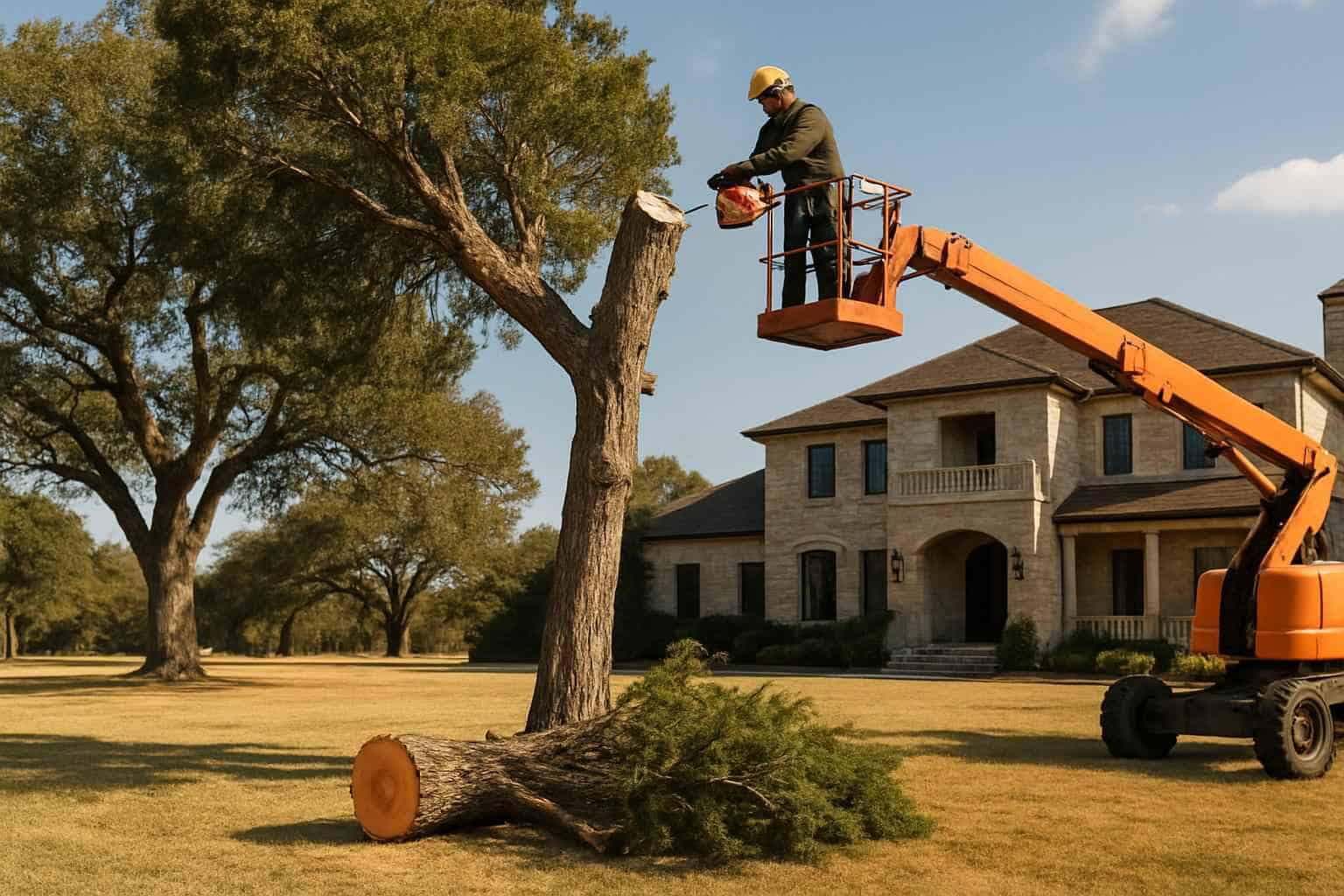 Cedar Tree Removal in Comfort Texas