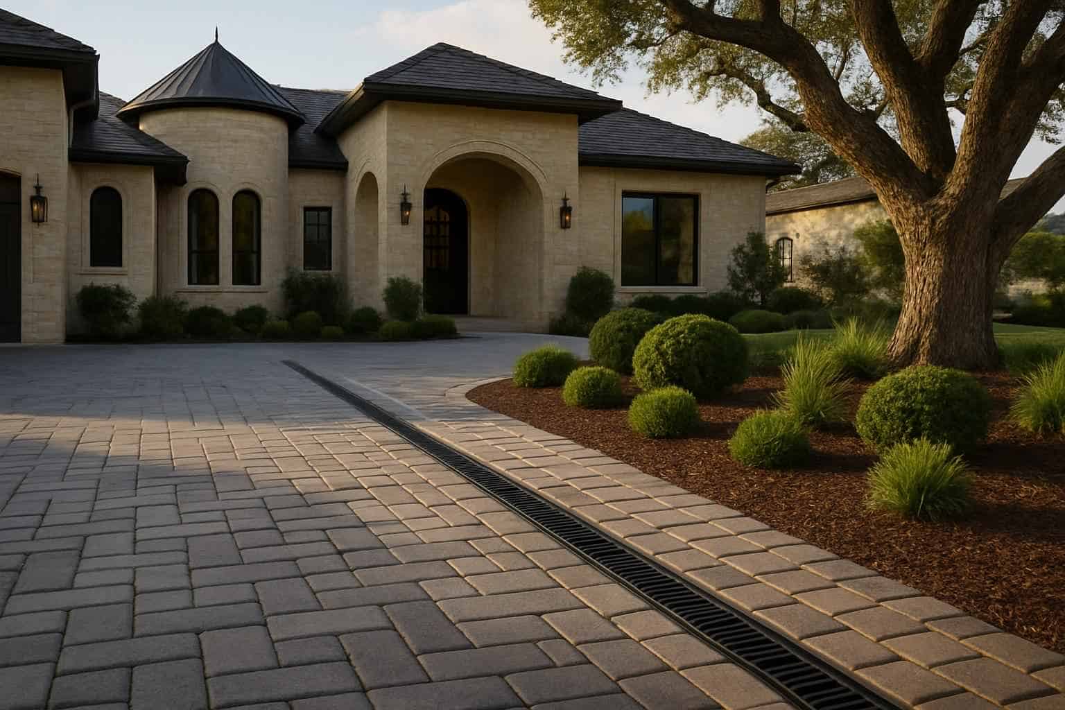 Channel Drains for Driveways in Comfort Texas