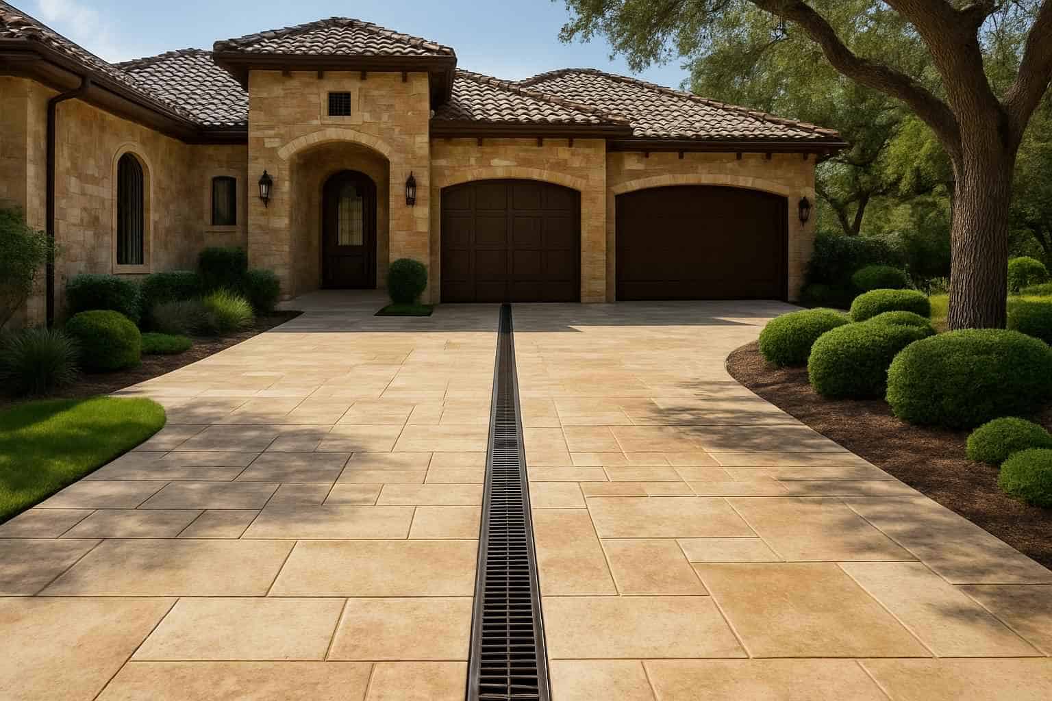 Channel Drains for Driveways in Harper Texas