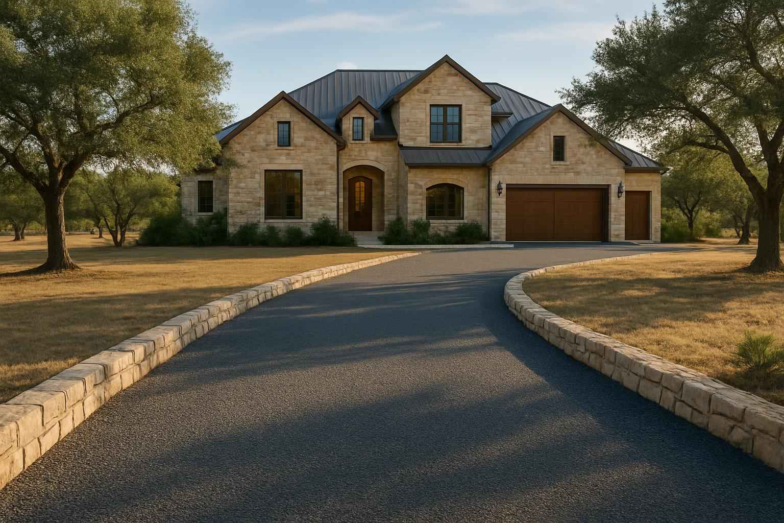 Chip Seal Driveway in Harper Texas