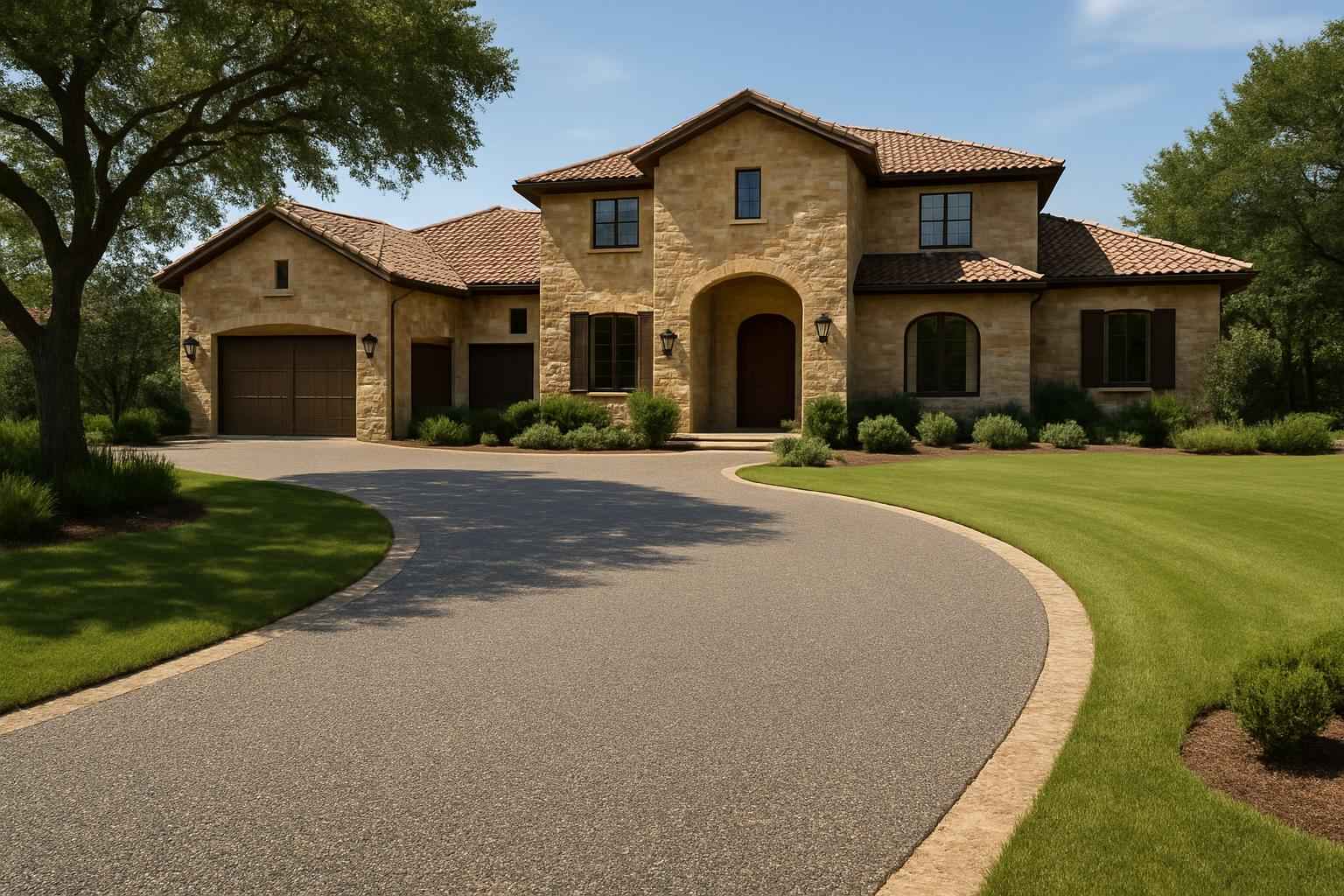Chip Seal Driveway in Kerrville Texas