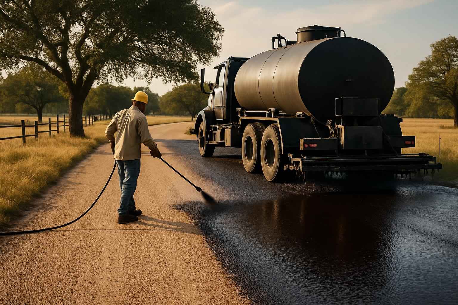 Chip Seal Repair in Waring Texas