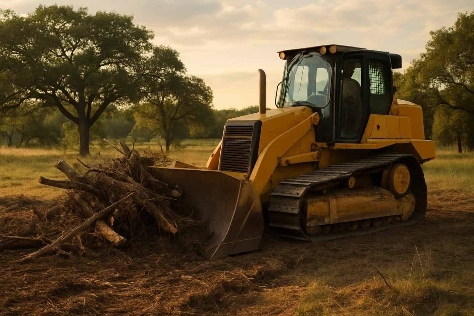 Commercial Lot Clearing in Comfort Texas