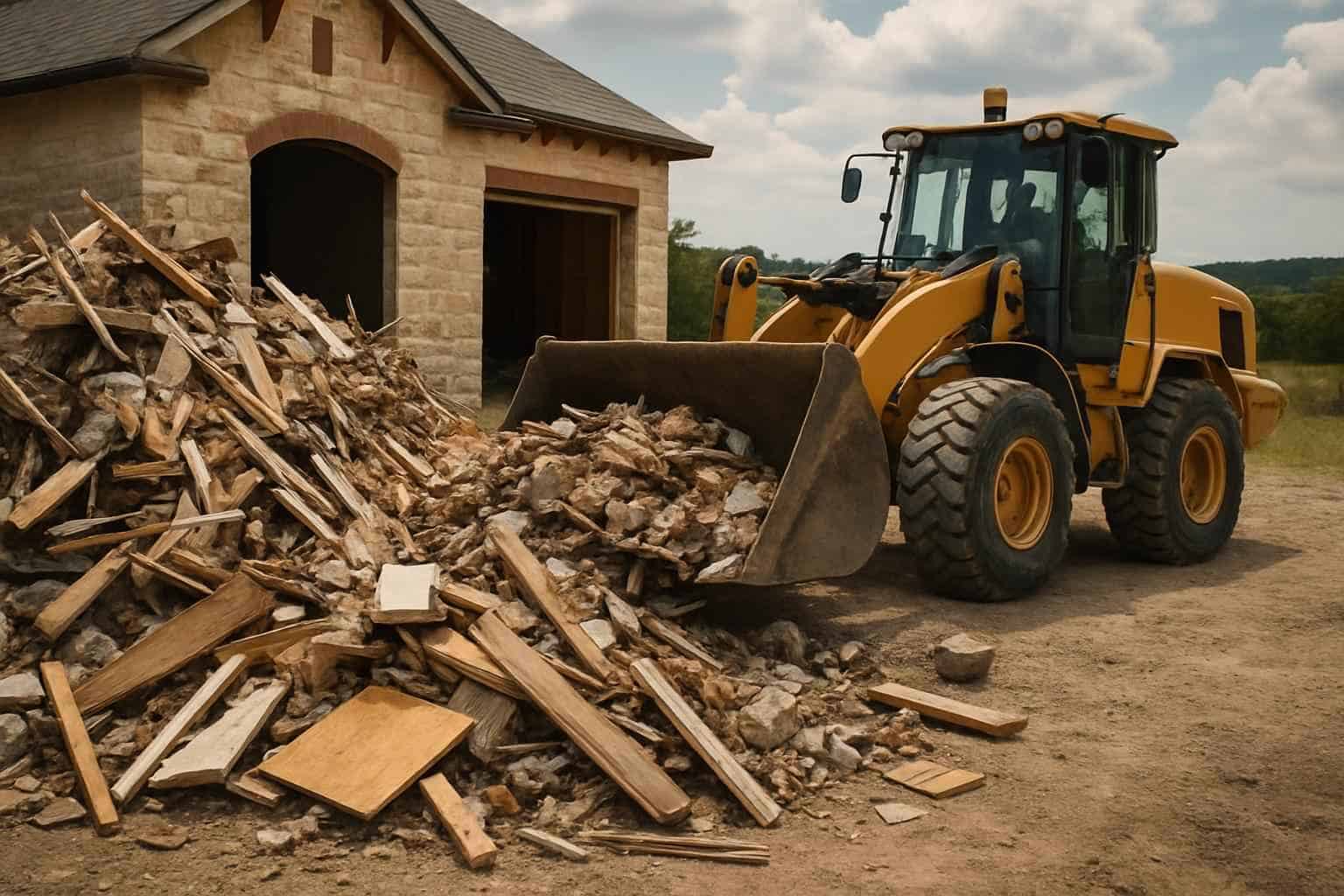Construction Debris Removal in Doss Texas