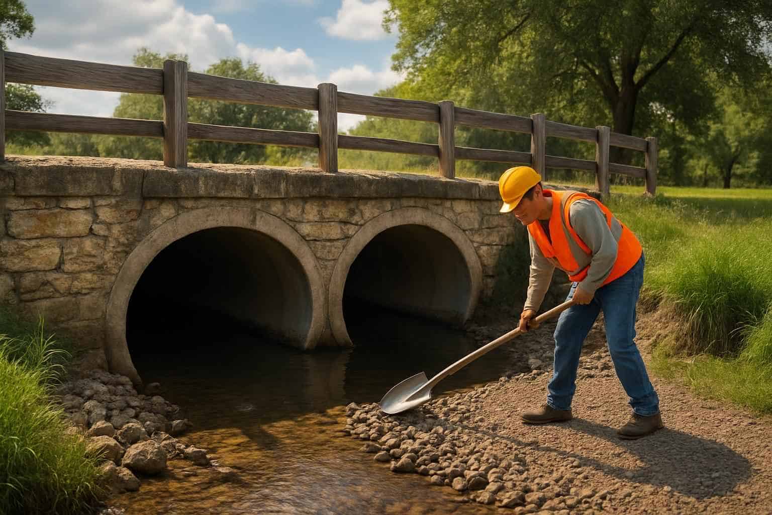 Culvert Maintenance in Comfort Texas