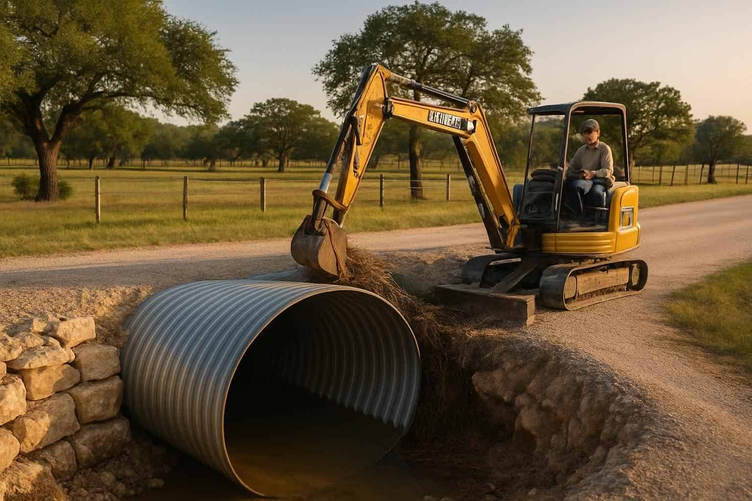 Culvert Maintenance in Waring Texas
