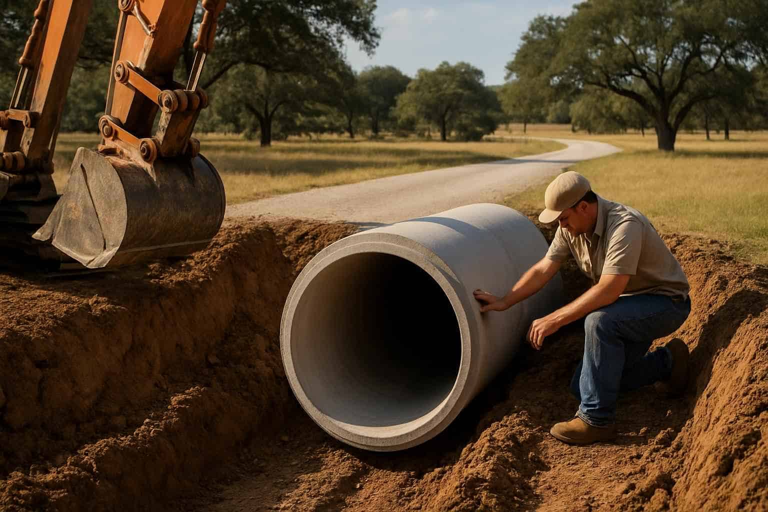Culvert Sizing and Install in Harper Texas