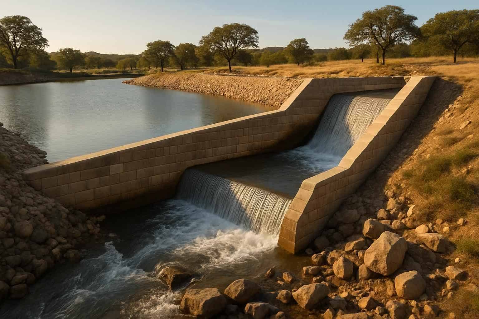 Dam and Spillway Build in Doss Texas