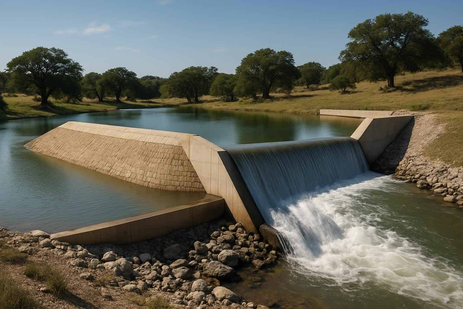 Dam and Spillway Build in Harper Texas