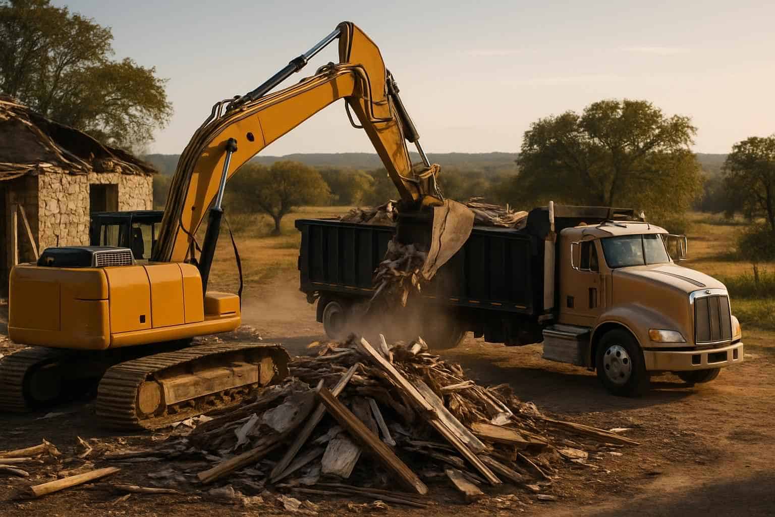 Demolition Debris Hauling in Doss Texas