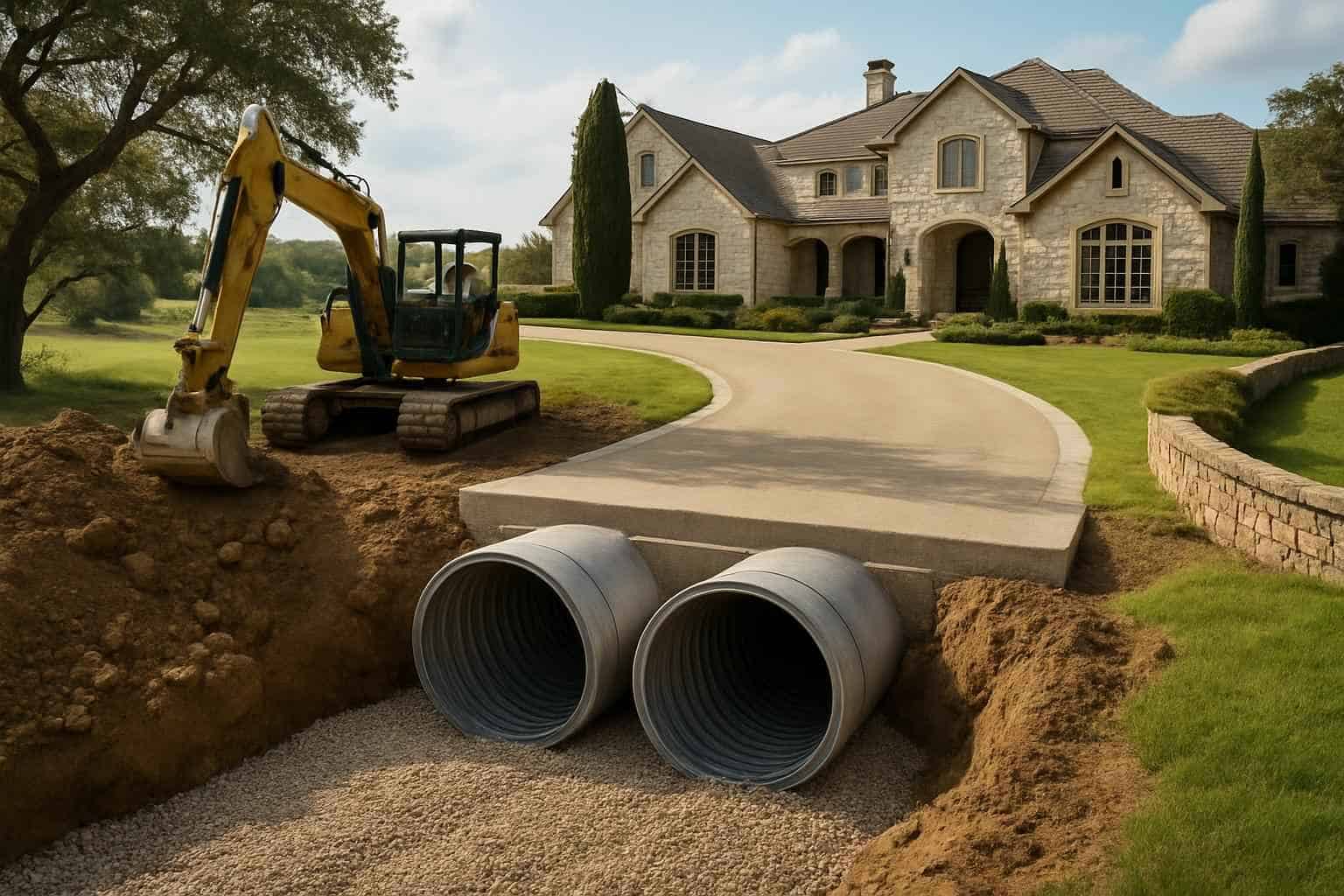 Driveway Culvert Replacement in Harper Texas