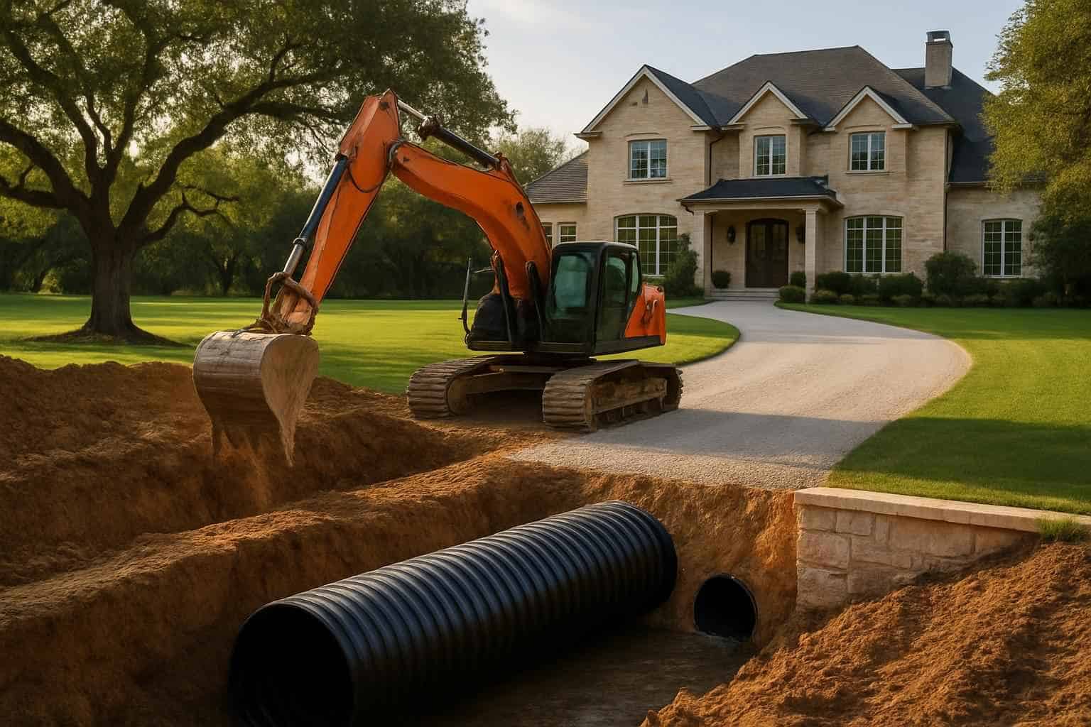 Driveway Culvert Replacement in Waring Texas
