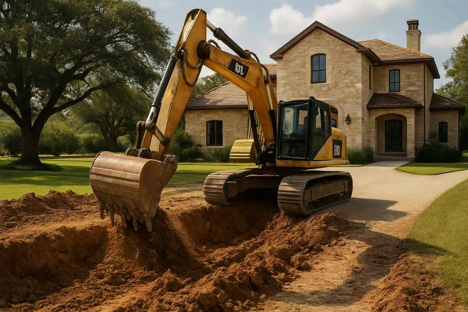 Driveway Excavation in Waring Texas