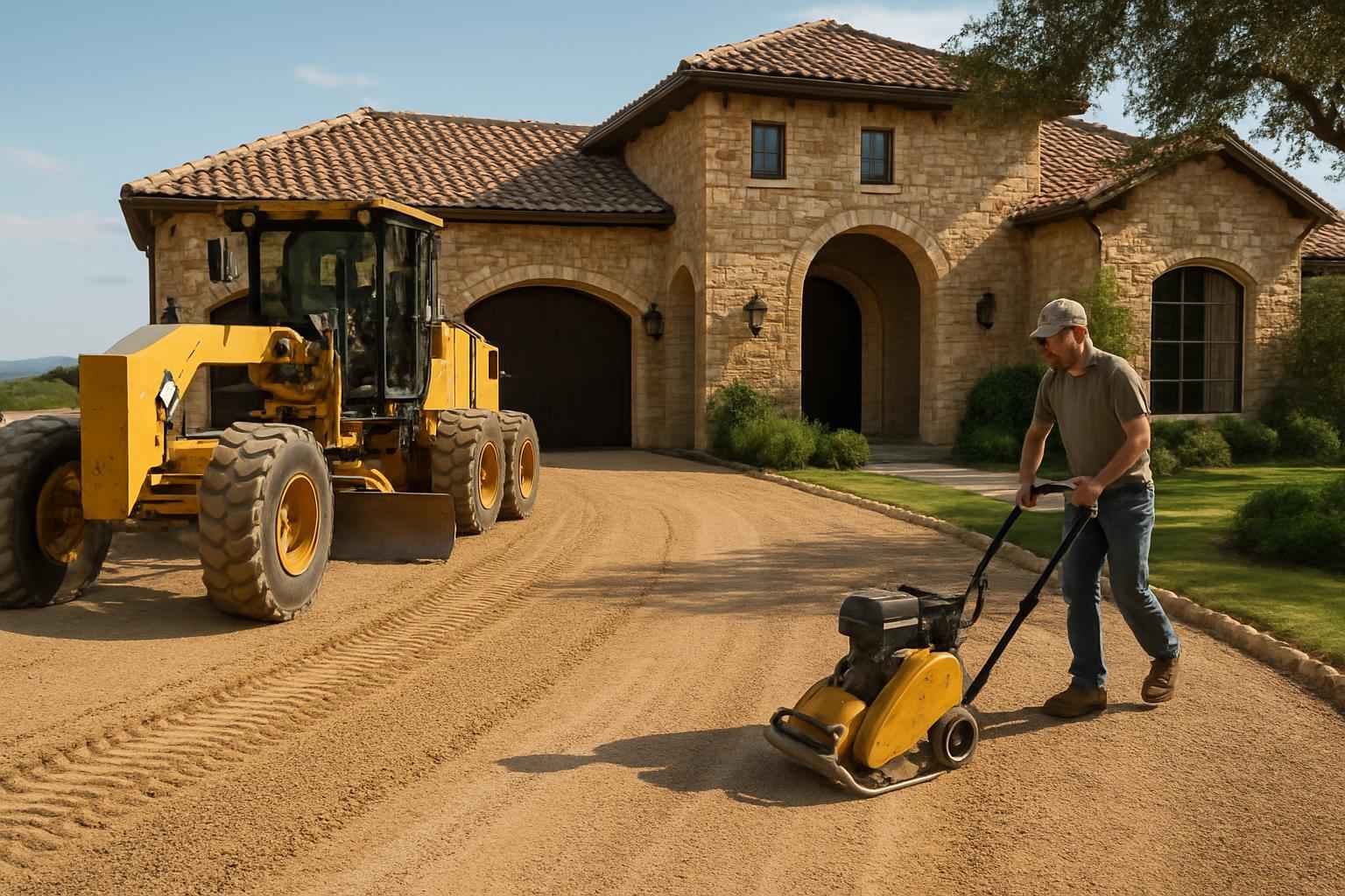 Driveway Grading and Compaction in Doss Texas