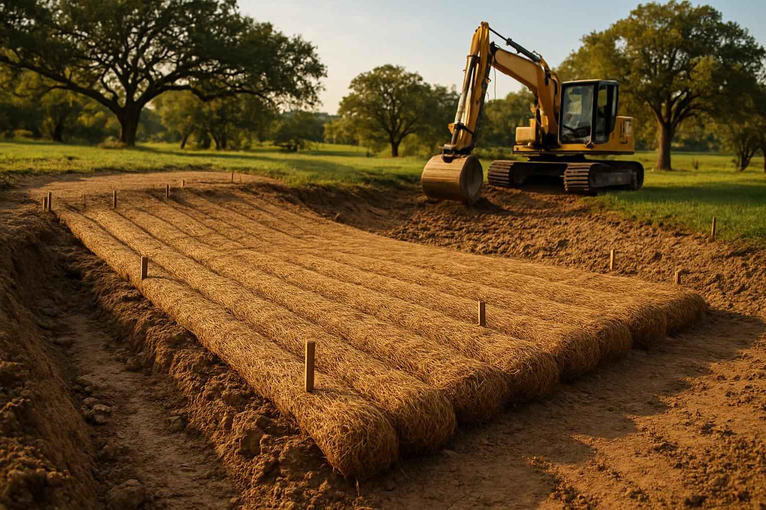 Erosion Control Prep in Comfort Texas