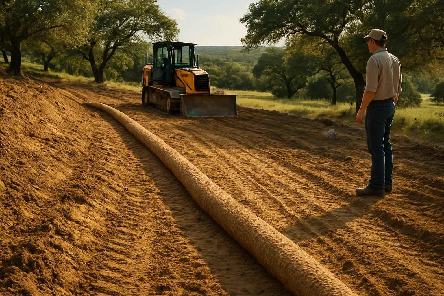 Erosion Control Prep in Doss Texas