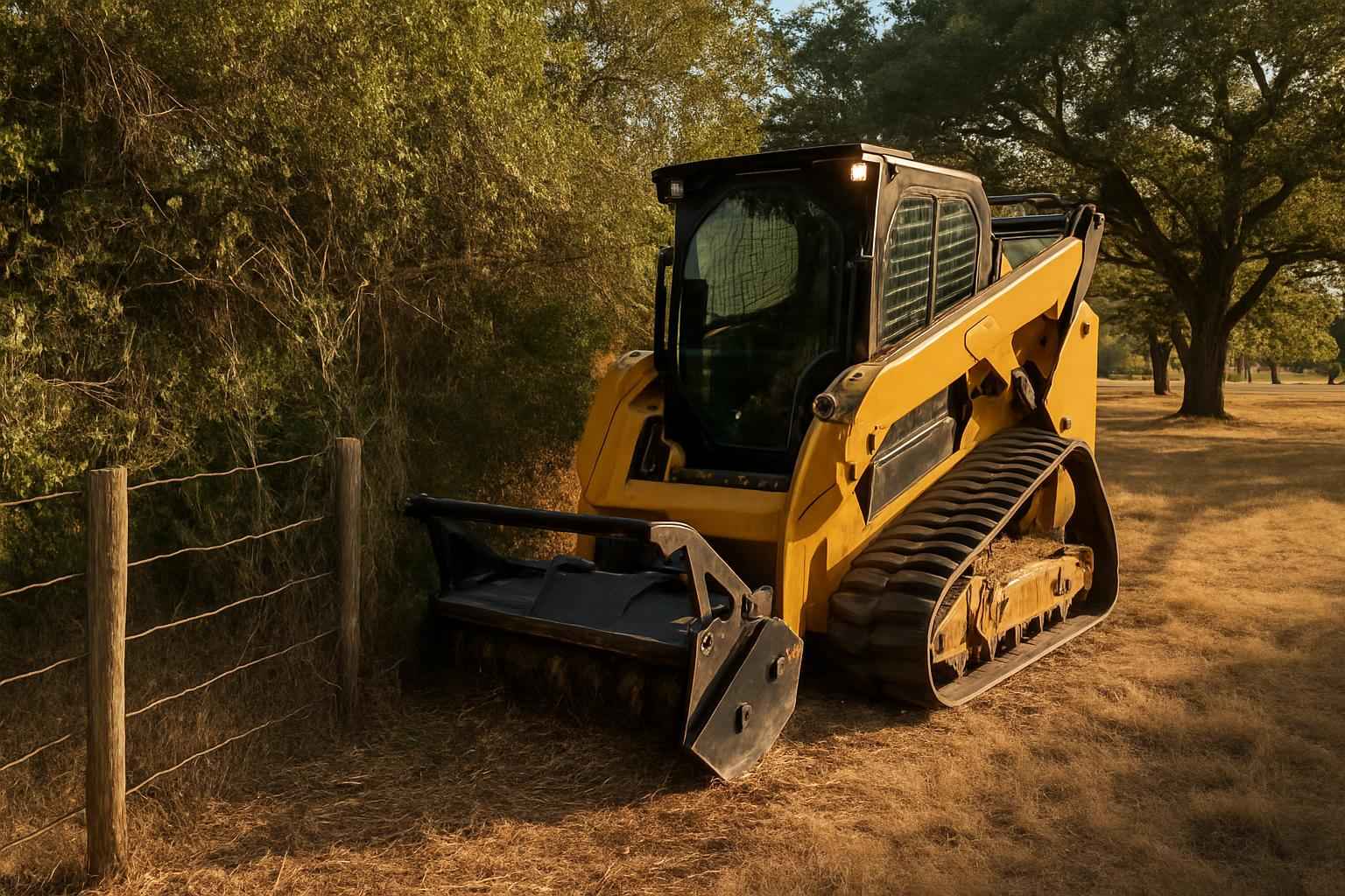 Fence Line Clearing in Comfort Texas