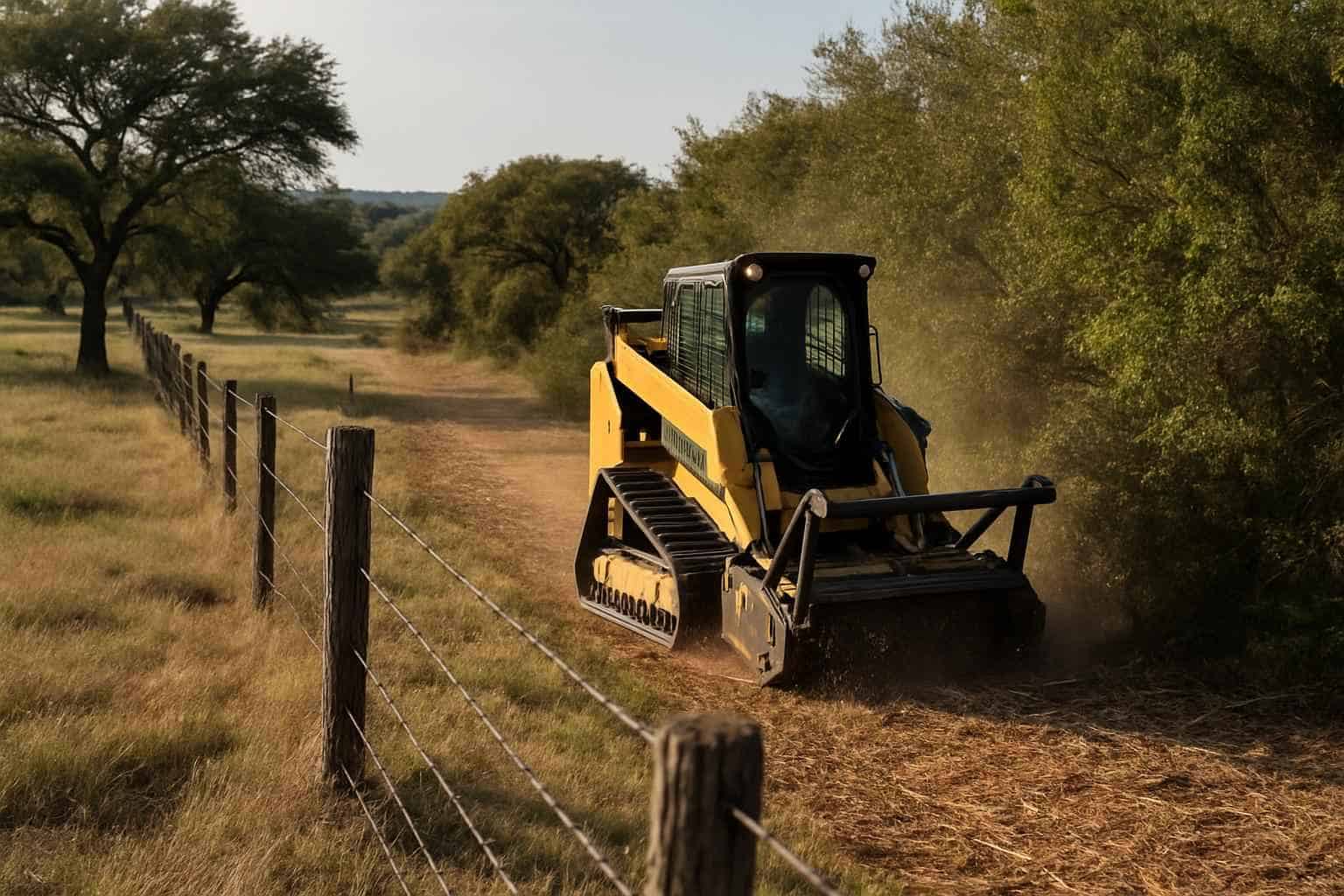Fence Line Clearing in Doss Texas