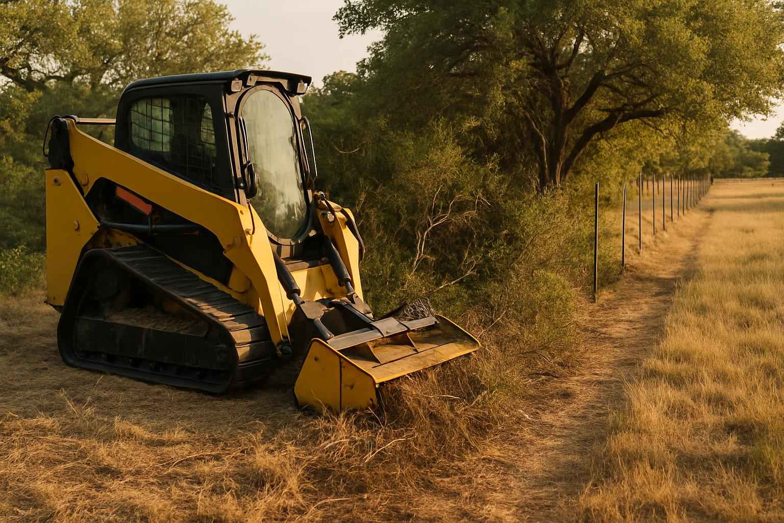 Fence Line Clearing In Harper Texas