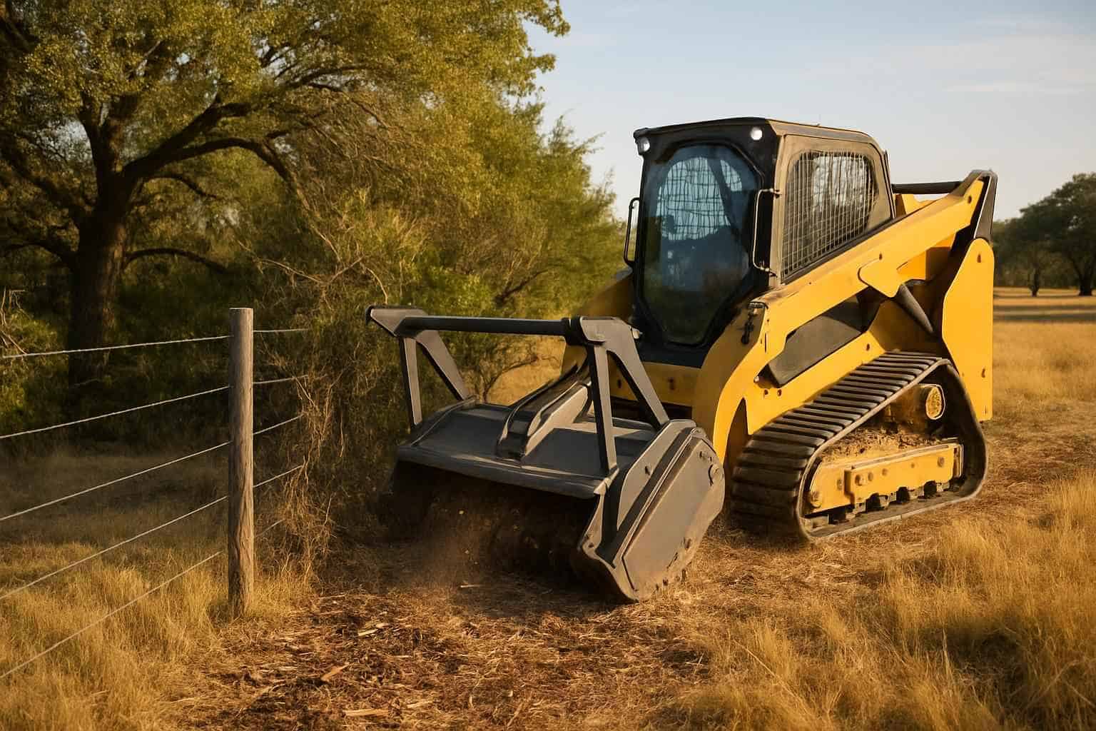 Fence Line Clearing in Waring Texas