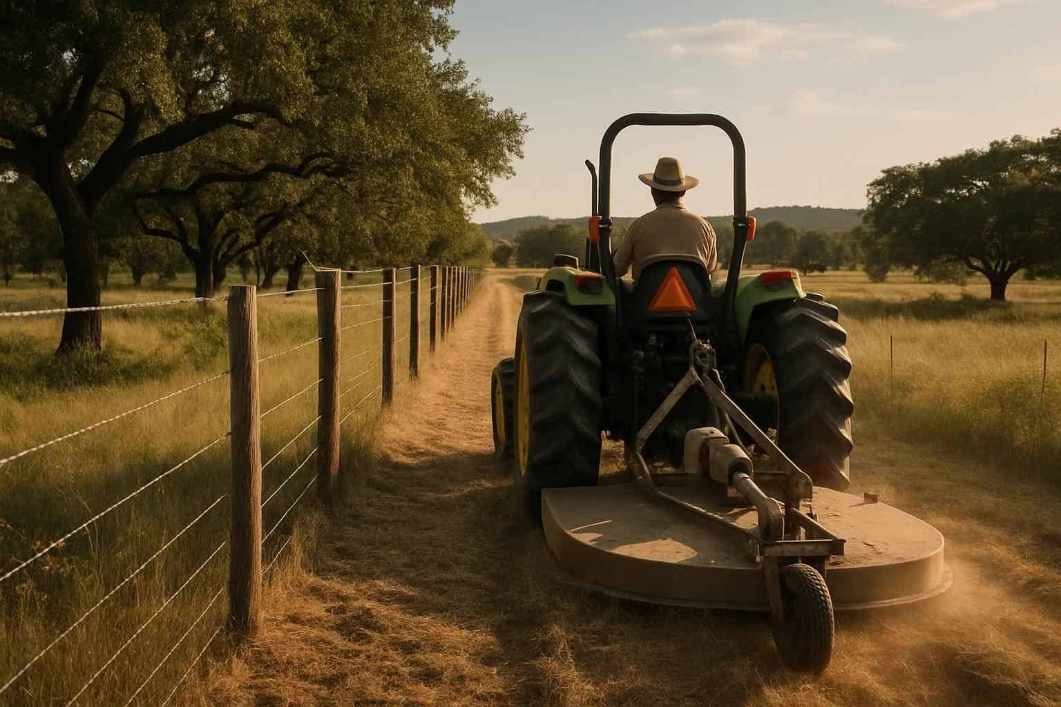 Fence Row Maintenance in Comfort Texas