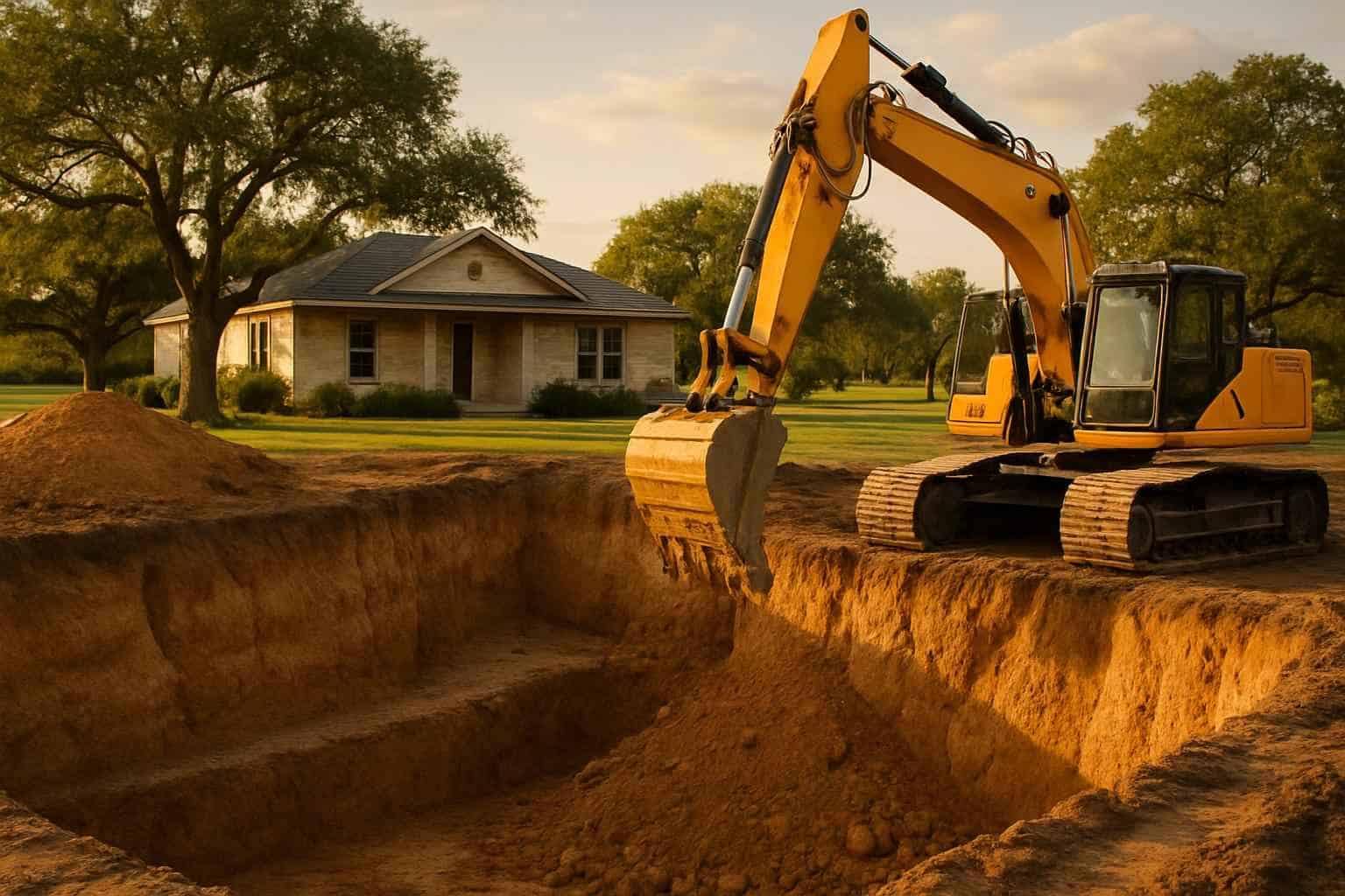 Foundation Excavation in Comfort Texas
