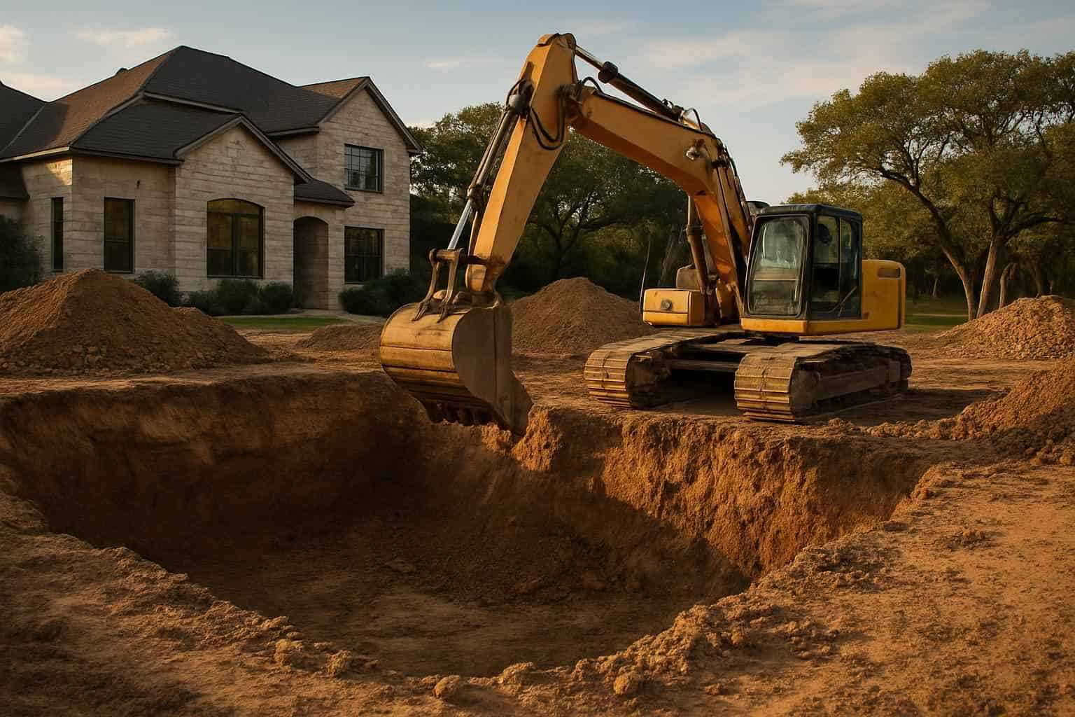 Foundation Excavation in Kerrville Texas