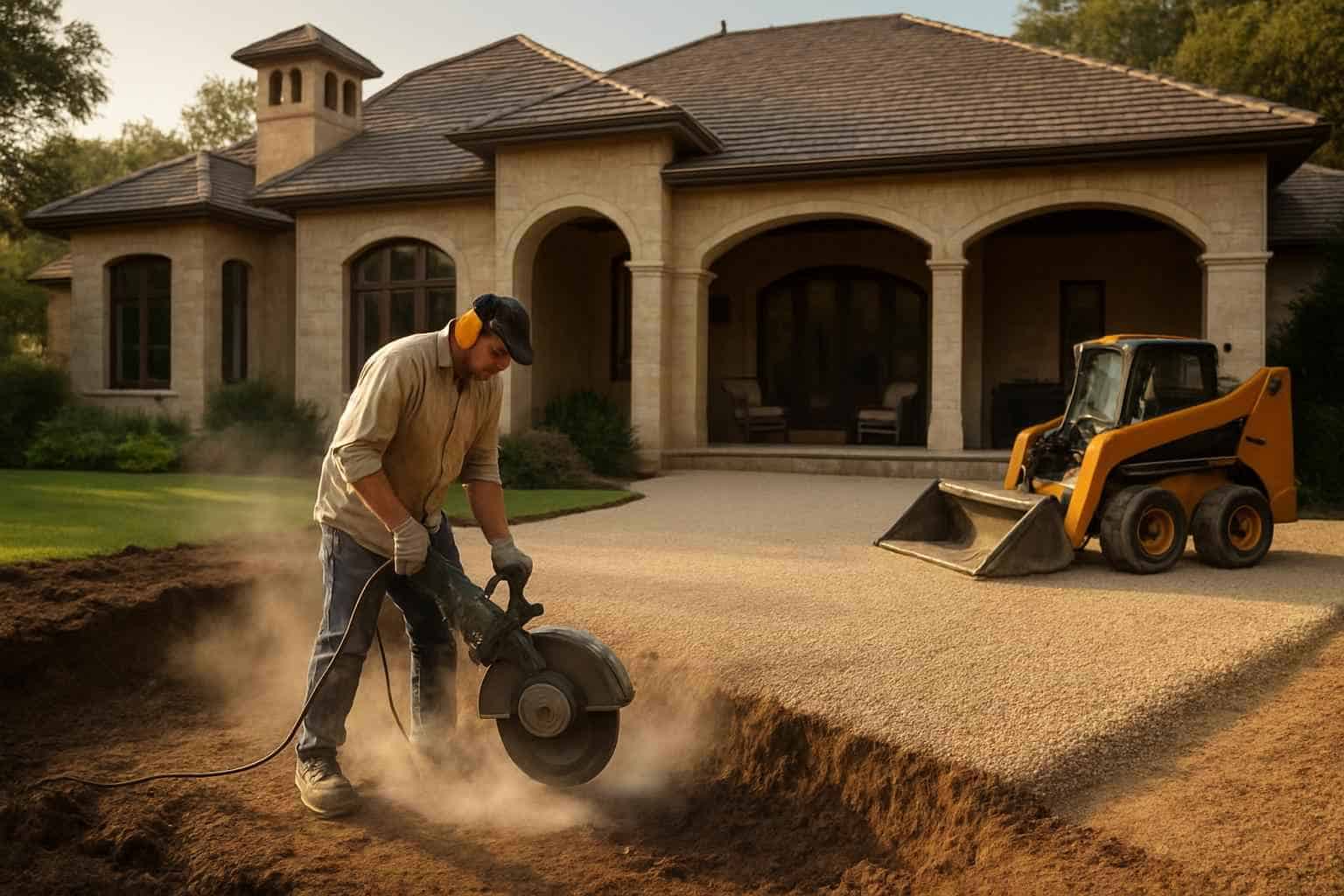 Grind and Backfill in Comfort Texas