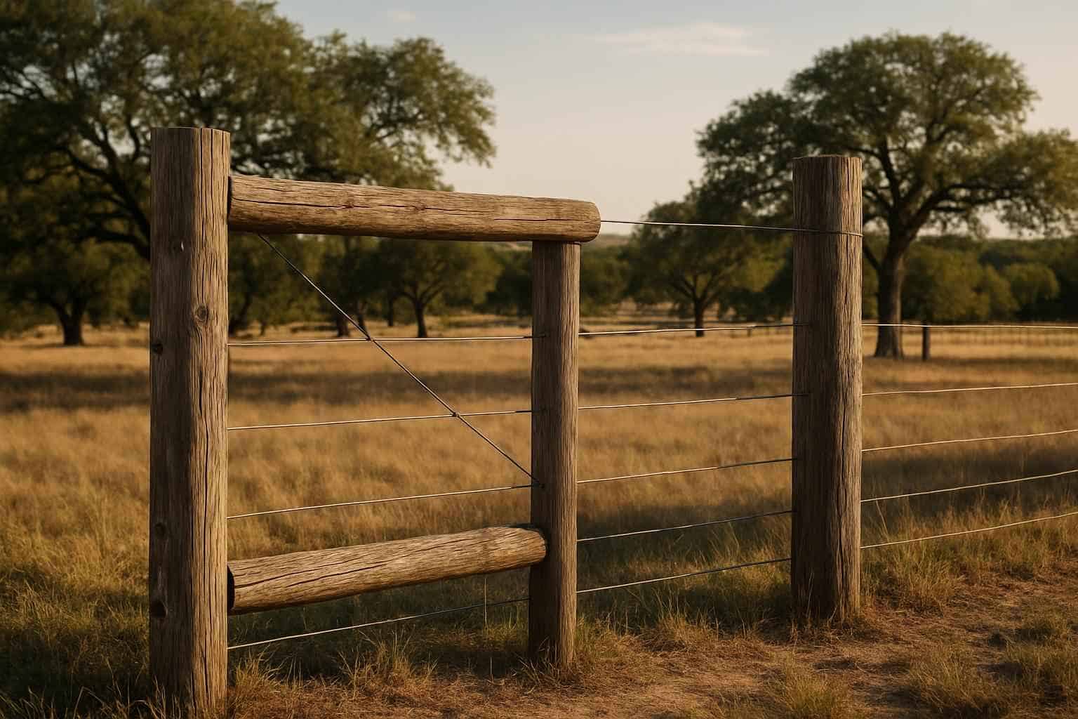 H Brace and Corner Posts in Comfort Texas