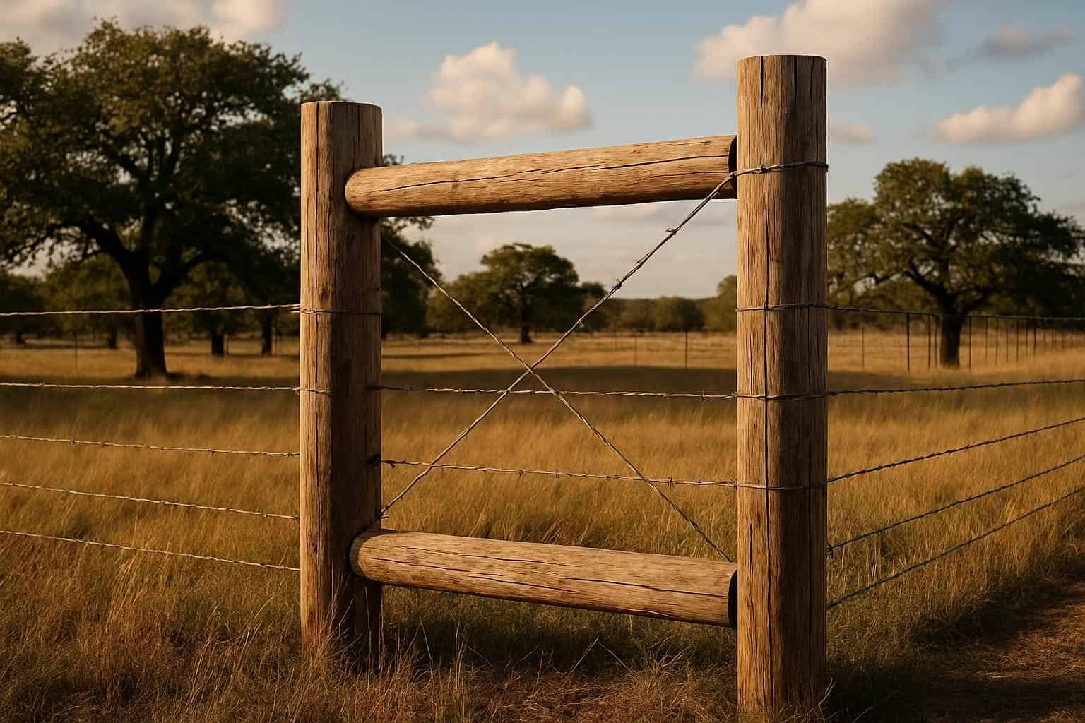 H Brace and Corner Posts in Harper Texas