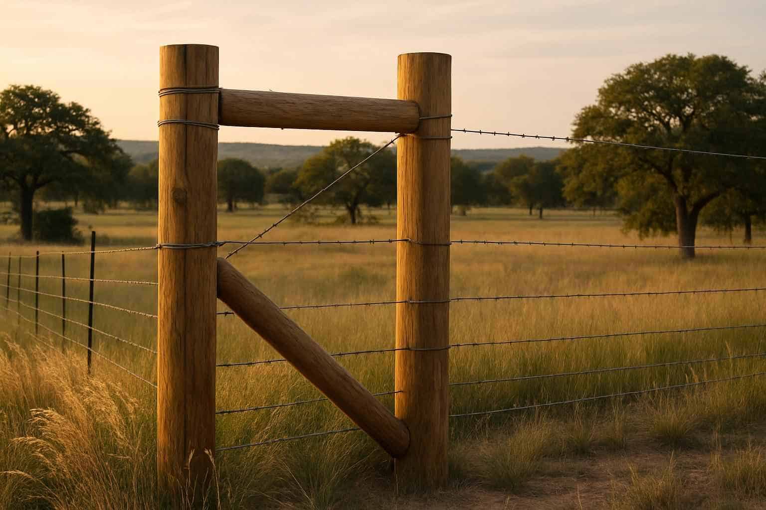 H Brace and Corner Posts in Kerrville Texas