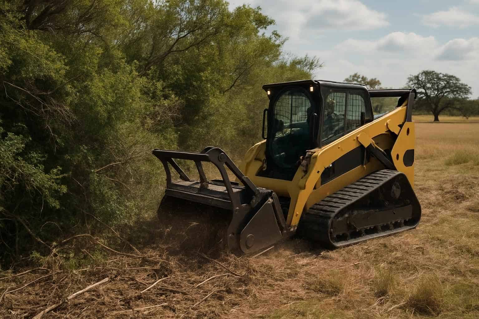 Heavy Brush Removal in Waring Texas