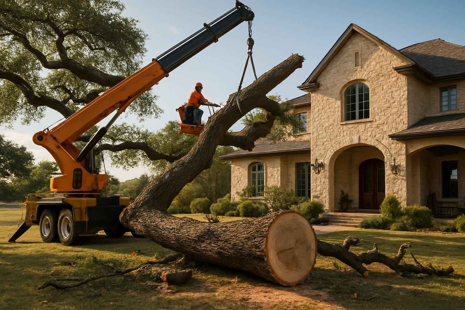 Large Tree Removal in Comfort Texas