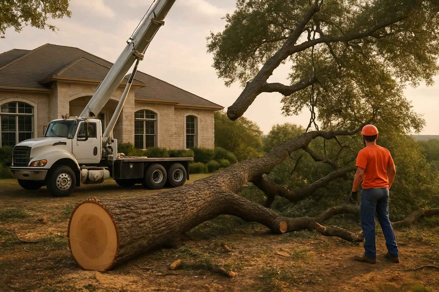 Large Tree Removal in Doss Texas