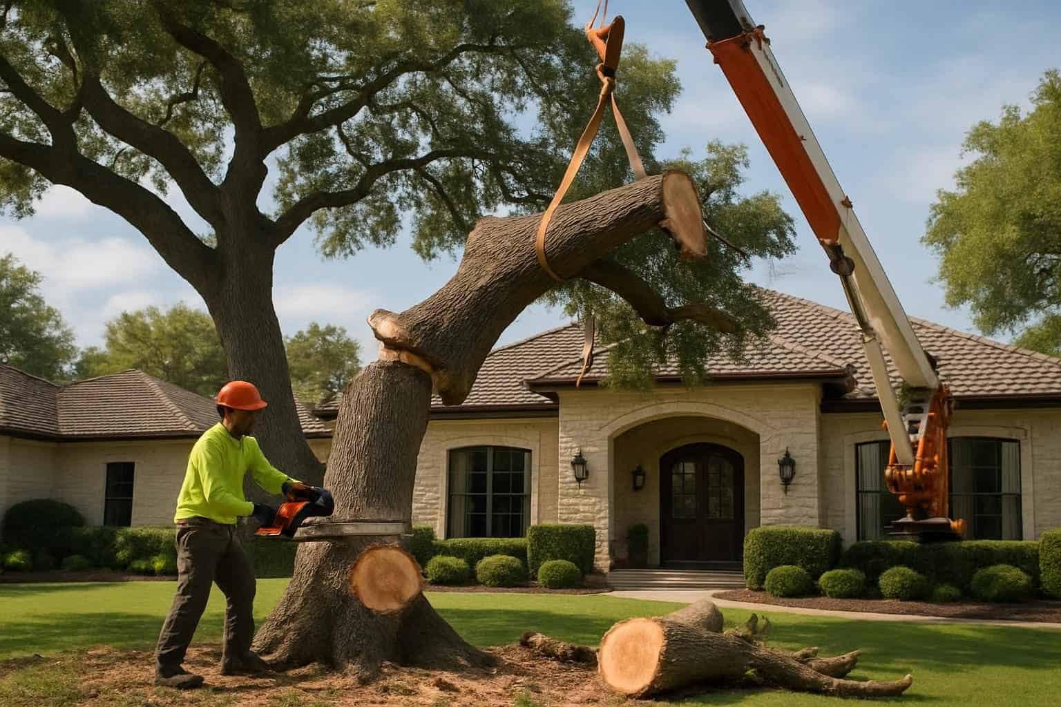 Large Tree Removal in Kerrville Texas