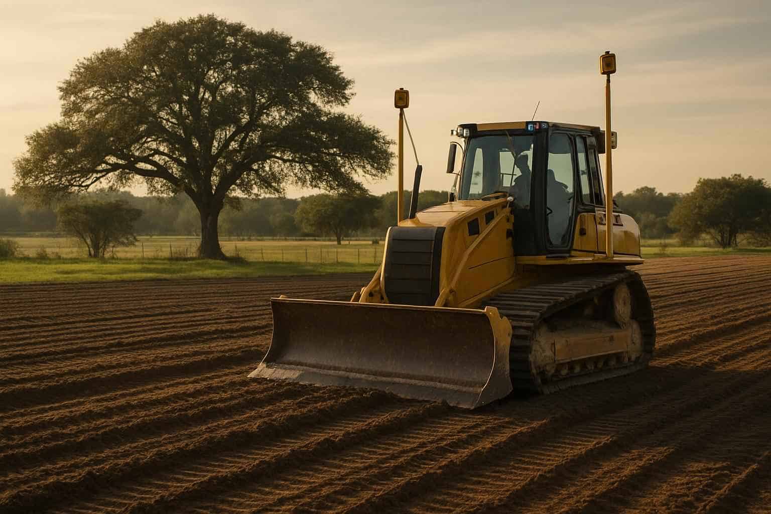 Laser Grading in Waring Texas