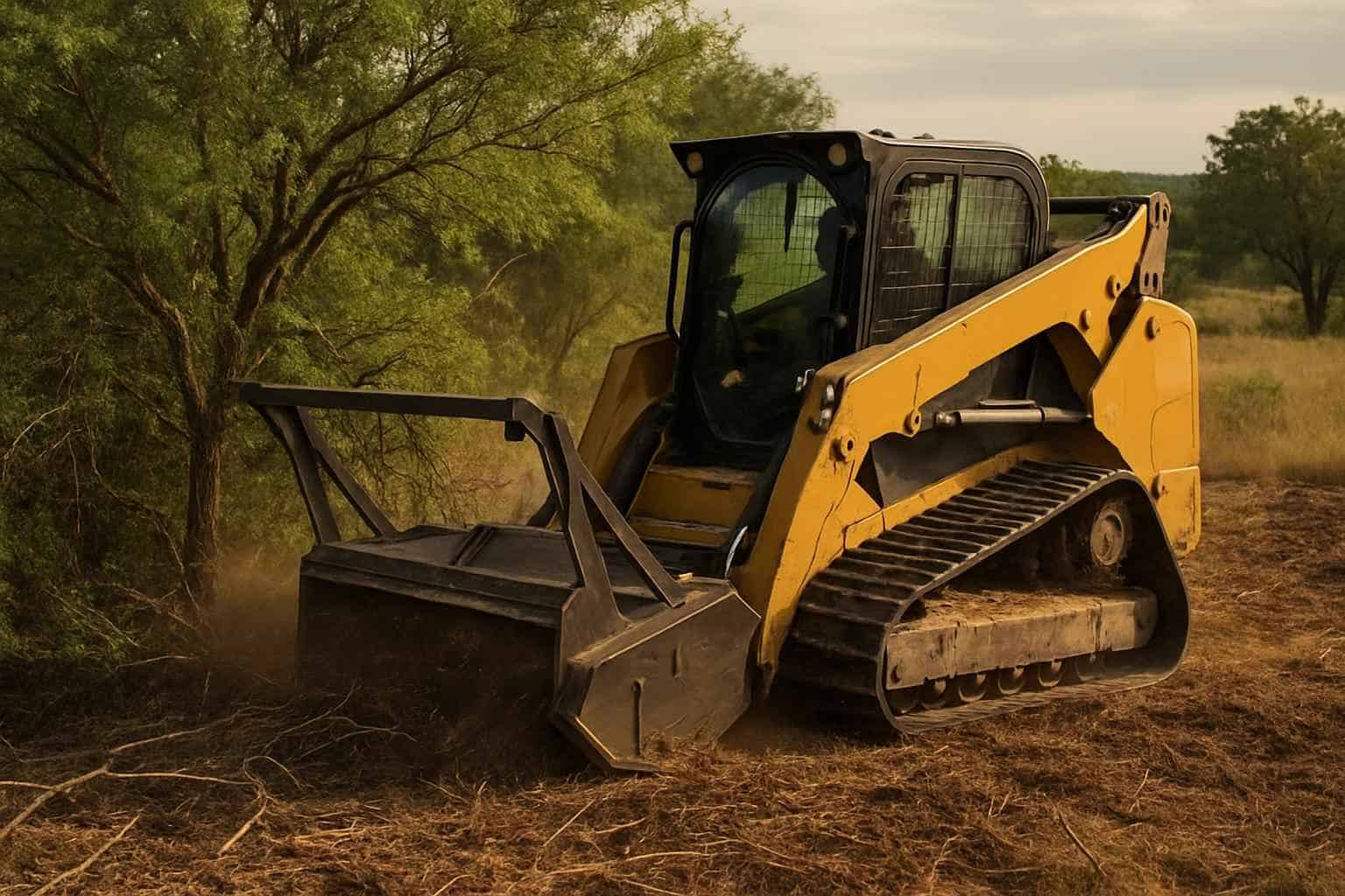 Mesquite Brush Clearing in Comfort Texas