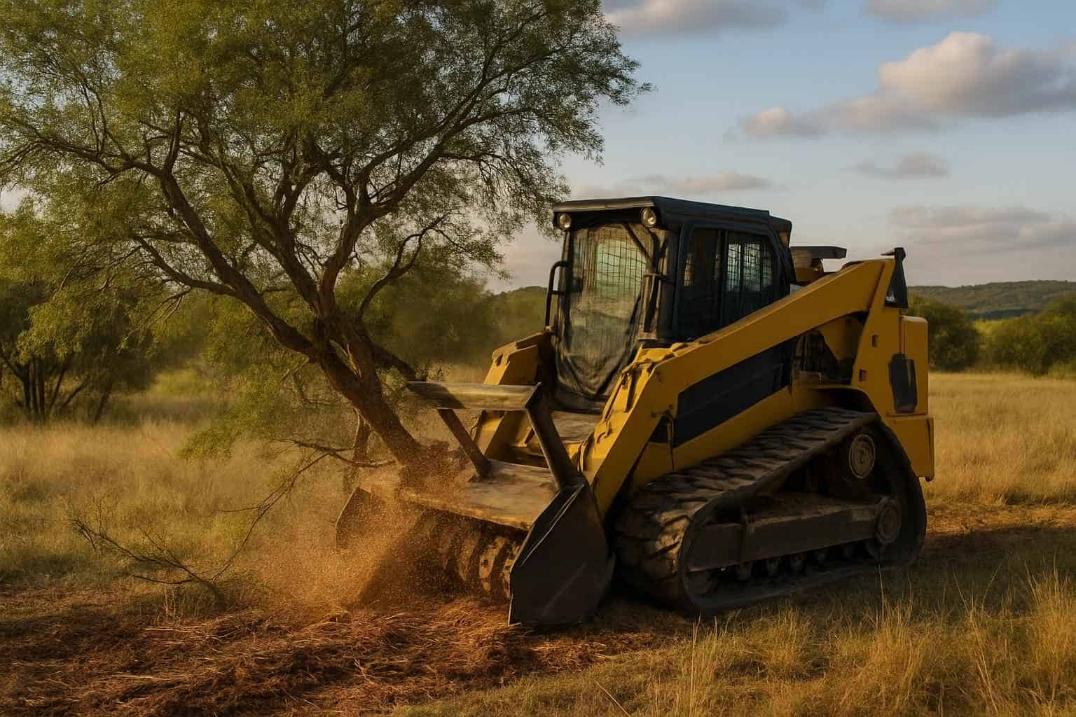 Mesquite Brush Clearing in Waring Texas