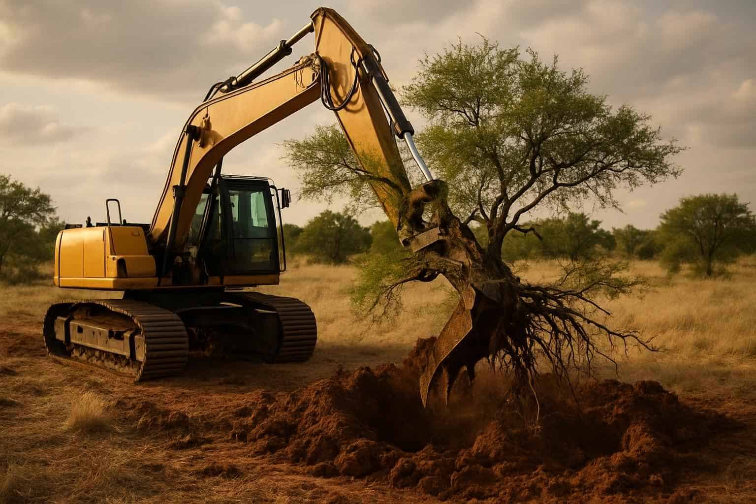 Mesquite Grubbing in Waring Texas