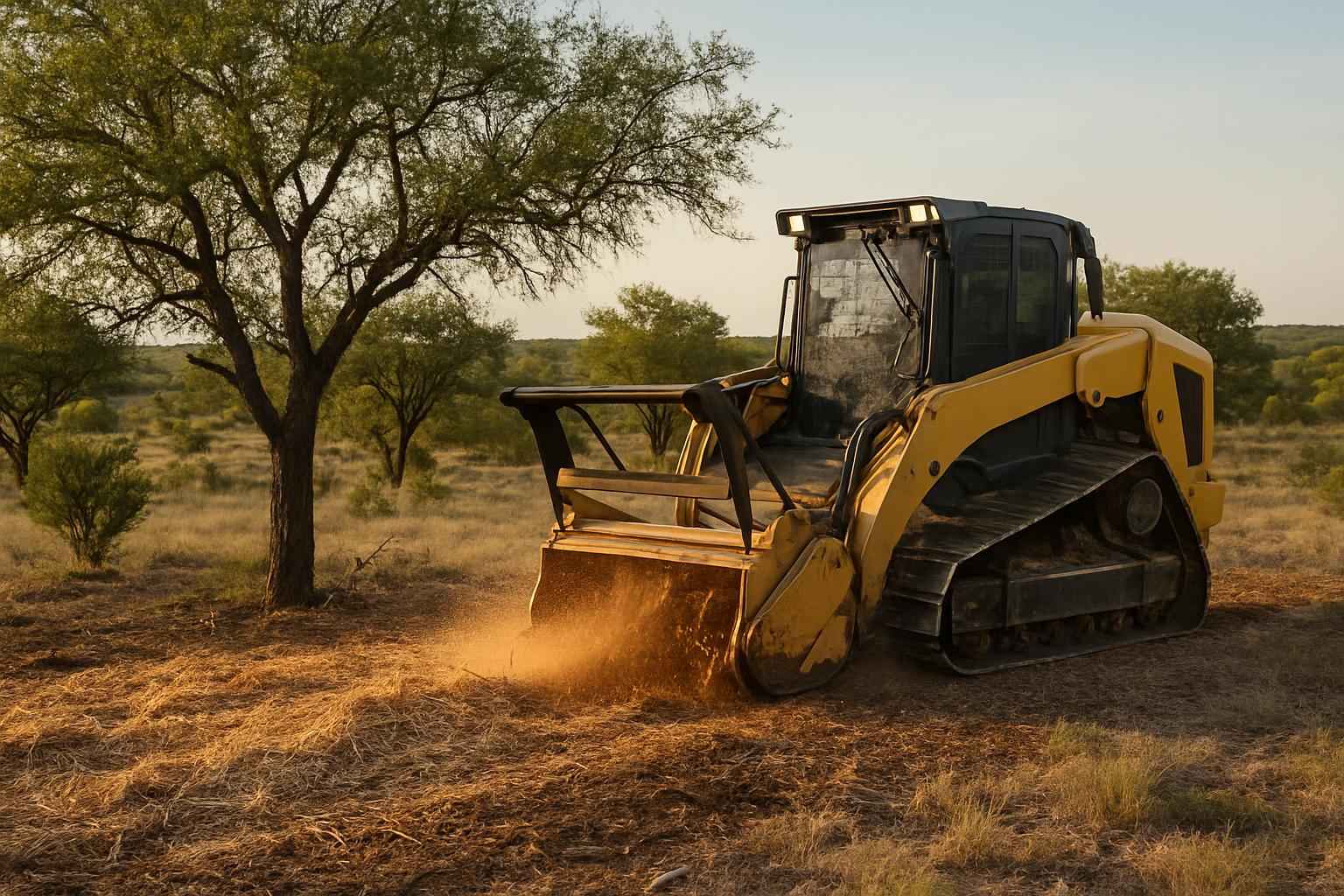 Mesquite Mulching in Harper Texas