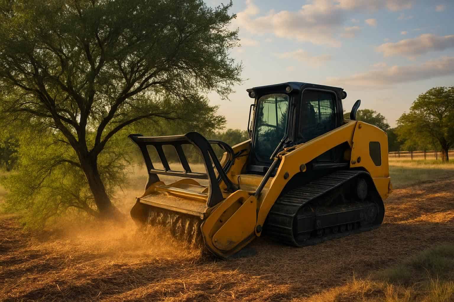 Mesquite Mulching in Waring Texas